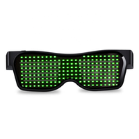 Lunettes led rechargeable led lunettes brillant lunettes led a mené la lumière en verre en verre led