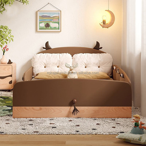 <span class=keywords><strong>Cama</strong></span> de plataforma con diseño de <span class=keywords><strong>vaca</strong></span>, <span class=keywords><strong>cama</strong></span> Popular de madera maciza para niños con barandilla, venta al por mayor, <span class=keywords><strong>cama</strong></span> individual ensamblada para niña y niño - Product Image 3