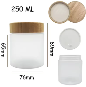 ขวดเก็บเครื่องสำอางแบบมินิมอล ฝาไม้ไผ่และพลาสติกฝ้า ขนาด 50 มล./150 มล./250 มล. สำหรับทำผลิตภัณฑ์บำรุงผิว DIY - Product Image 6