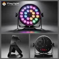 Luz LED Slim Par de Alta Luminosidad 24*15W, 8 Canales, DMX512 Master-Slave, para Escenarios, Bodas, Discotecas, Luces de Fiesta
