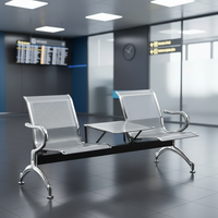 Chaises portables empilables temporaires pour événements, hôpitaux et commerces, en acier robuste, écologiques, durables, à dossier solide