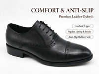 Chaussures habillées Oxford pour hommes en cuir véritable peintes à la main Dreamy Stark, bout rond, à lacets, semelle extérieure en caoutchouc, pour le bureau, la carrière et les mariages