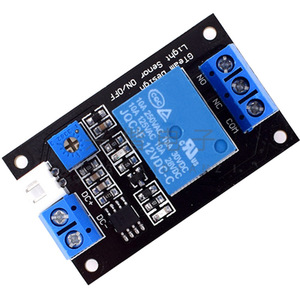 Módulo de relé con sensor de luz JQC3F, placa de control de 12 V CC con función de encendido y apagado para sistemas de iluminación automáticos - Product Image 3
