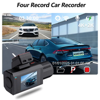 2025 nouvelle caméra DVR de voiture 5K double objectif 5K + 2K caméra de boîte noire avant et arrière avec résolution 1080p et 5G Wifi noir Dashcam