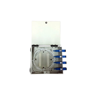 Rongbang FTBM104B ติดผนัง4เส้นใยกล่องเทอร์มินัลใยแก้วนำแสงแบบเต็ม CRS เหล็กรีดเย็นศูนย์ข้อมูล FTTx - Product Image 1