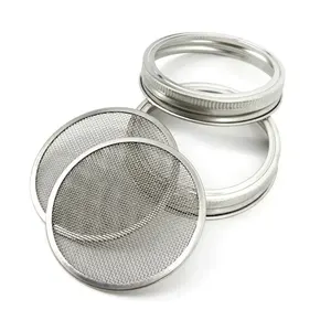 Round Filter Disc Stainless Steel 304 Mason Jar Sprouting Lids