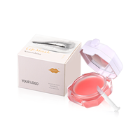 Vente chaude Vegan Bio Masque Lèvres Hydratant sans alcool marque privée baume à lèvres doux cerise rose crème pour les lèvres pour les femmes