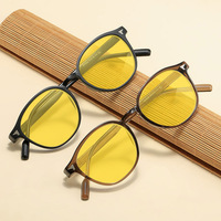 Lunettes anti-lumière bleue Lunettes anti-lumière bleue pour hommes Lunettes de lecture Anti-lumière bleue Charnière à ressort Rétro Unisexe