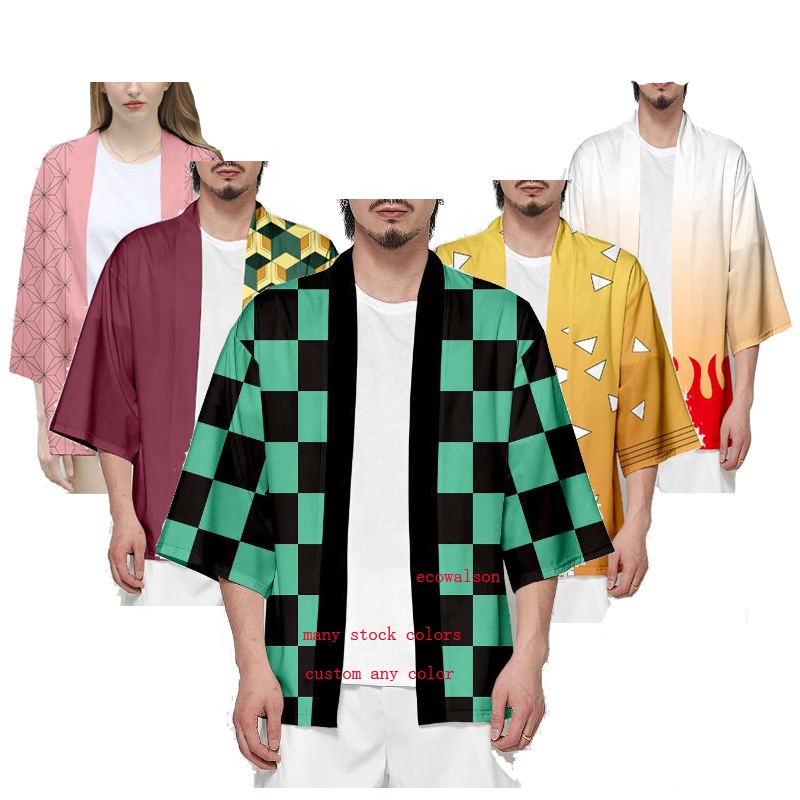 Ecowalson костюм для косплея из аниме «рассекающий демонов», хаори