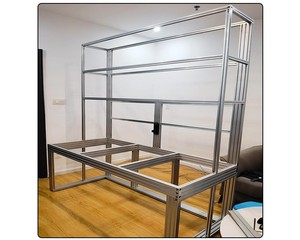 Support d'<span class=keywords><strong>aquarium</strong></span> en profilé d'aluminium - Cadre de meuble robuste à monter soi-même pour <span class=keywords><strong>aquarium</strong></span>, lit et table - Product Image 5