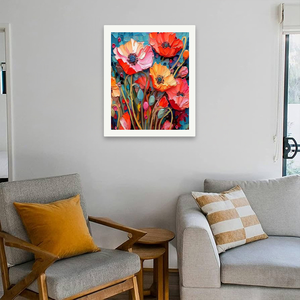 Kit de <span class=keywords><strong>Pintura</strong></span> por Números de <span class=keywords><strong>Amapolas</strong></span> Vibrantes para Adultos - Lienzo Ecológico DIY Amapola Colorida 16x20 Pulgadas Sin Marco Regalos de Arte - Product Image 4