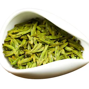 50グラム/バッグDragon Well longjingサンプルリンク中国の伝統的な有名なLong jing緑茶は西湖のリフレッシュドリンクを残します