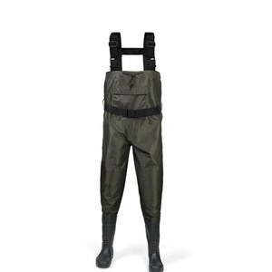 Thoáng Khí Không Thấm Nước Mưa Pant Bib Pant Cho Nam Giới Trọng Lượng Nhẹ Nylon Chất Liệu Ngực Waders Với Khởi Động Cho Săn Bắn Và Câu Cá - Product Image 1