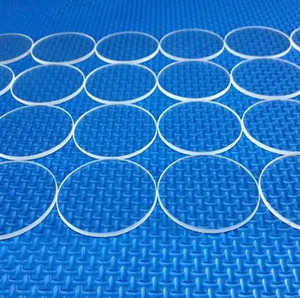 แผ่นกระจกควอตซ์แบบกำหนดเองสำหรับ OEM ขนาดวงกลมบางพิเศษ เคลือบ AR แผ่นกระจกควอตซ์ซิลิกาหลอมสำหรับหน้าต่าง - Product Image 1