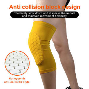 Genouillères anti-choc en nid d'abeille WHX0048, genouillères de protection sportives pour les sports de plein air - Product Image 3