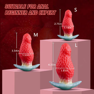Tapón Anal de Silicona Líquida Suave con Forma de Fresa, Juguete Sexual para Hombres y Mujeres - Product Image 5