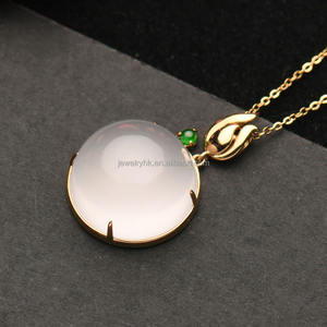 Qingyabailu Feicui, Jadeíta Natural en Forma de Calabaza, Jadeíta de Grado Hielo, Dije con Colgante, Exquisito, Lujoso, Clásico de Alta Gama para Mujer - Product Image 5