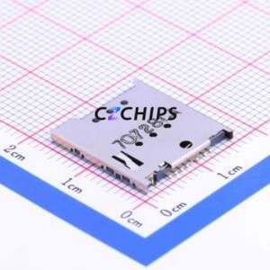 5039600696 SIM Card Connector SMD Connector Self-Return Type Micro SIM Card Card Holder With Card Detection - Product Image 1