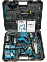 Kit combiné d'outils électriques sans fil 5 en 1, perceuse à percussion, meuleuse, clé à chocs, tronçonneuse, perceuse, ensemble d'outils à batterie au lithium