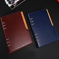 Großhandel custom ring binder hardcover A5 spirale notebook mit teiler