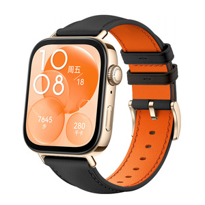 Correa de cuero Tengyue <span class=keywords><strong>para</strong></span> <span class=keywords><strong>Huawei</strong></span> Watch <span class=keywords><strong>Fit</strong></span> <span class=keywords><strong>2</strong></span> 3 Band <span class=keywords><strong>Smartwatch</strong></span> reemplazo pulsera deportiva Fit3 accesorios de correa de reloj - Product Image 2