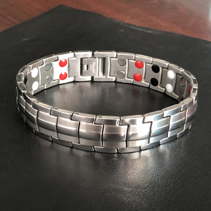 Bracelet magnétique de santé en acier inoxydable pour le sport, vente en gros, bracelets magnétiques pour hommes contre l'arthrite - Product Image 6