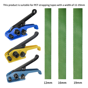 Facile da usare in acciaio silenzioso <span class=keywords><strong>PET</strong></span> reggiatrice manuale tenditore manuale pinze 12-19mm di larghezza imballaggio manuale buona potenza mordente - Product Image 3