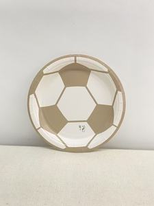 DAMAI Ensemble de vaisselle de fête sur le thème du sport Assiettes, gobelets et serviettes en papier jetables sur le thème du football pour fête d'anniversaire d'enfants 8 invités - Product Image 3
