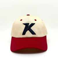 Gorra de Béisbol de Seis Paneles con Corona Suave de Algodón, Personalizada, con Bordado en 3D de Letras en Relieve y Visera en Contraste