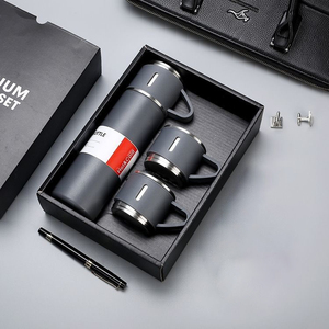 Juego de Regalo de Taza Térmica de Acero Inoxidable TGYW, Taza de Té de 500 ml, Vaso de Doble Pared, Botella de Agua, Termo Portátil con 2 Tazas Adicionales - Product Image 3