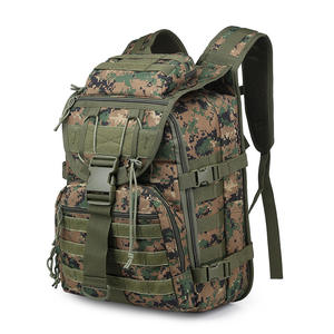 Manufacturer X7 Vintage Tactical Computer <b>Backpack</b> Swordfish Camouflage Design Double Shoulder Polyester Travel Hiking - Product Image 1