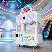 Máquina Expendedora de Algodón de Azúcar Comercial de Alta Capacidad para Carnaval, con Ventana y Alimentación Automática de Azúcar, 300 Piezas