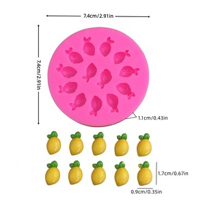 Mini Fruit Fondant Molds Round Chocolate Cake Decoration Mold For Birthday Party Crafting - Product Image 4