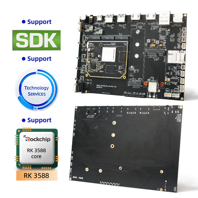 Rockchip RK3588 Development Board with 6T NPU Eight-Core 8K Source MIPI Camera EDP LCD for Linux & Android