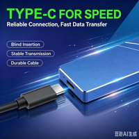 Disque dur externe portable coloré en gros pour usine, SSD USB 3.0 Type C 500 Go 1 To 2 To 4 To pour smartphones et ordinateurs portables