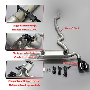 Système d'échappement Catback à valve de performance pour BMW G20 G21 G22 G28 320i <span class=keywords><strong>325i</strong></span> 330i 340i 330e 420i 430i 2.0/3.0T avec résonateur à courroie - Product Image 2