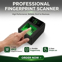 Lecteur d'empreintes digitales biométrique USB avec SDK, sans fil, portable, écran LCD, outil de vérification d'authentification utilisateur
