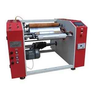China supplier stretch film aluminum foil in roll machine with high speed at 300 rpm/min