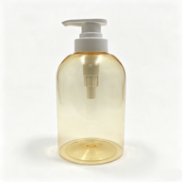 Flacon pompe en PET mat personnalisé de luxe pour savon, mousse, lotion, 500 ml, emballage cosmétique pour gel douche et nettoyant visage