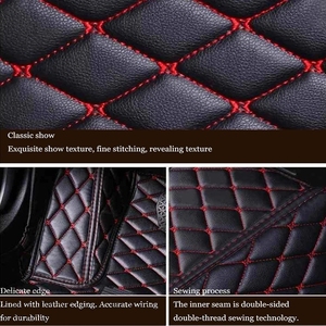 Tappetini Auto in Pelle per Fiat 500, Skoda Octavia 2, <span class=keywords><strong>Peugeot</strong></span> <span class=keywords><strong>208</strong></span>, Kia Sportage 2008, VW Passat B7/B8 - Product Image 3