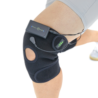 Masseur de genou REAL EMS Corée avec 4 modes EMS et 12 niveaux d'intensité, rechargeable par USB, léger et portable pour la maison, le bureau et les voyages