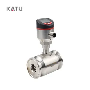 KATU marka sıcak satış öğesi renkli dijital ekran su yağı için yüksek kalite FM120 türbin akış ölçer