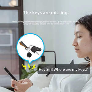 MFi trova le mie etichette aeree Anti-smarrimento localizzatore Bluetooth bagaglio Bluetooth intelligente portafoglio articolo chiave localizzatore dispositivo di localizzazione - Product Image 4