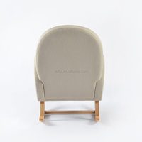 Sillón Reclinable Modular Moderno y Ecológico con Estructura de Madera y Base Oscilante, Sofá Lounge para el Hogar, Oficina y Sala de Estar