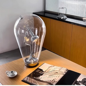 Industrial Style <b>Desk</b> Lamp Led Light Source Ac Power Switch Control For Living Room Bedroom Study Atmosphere - Product Image 2