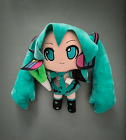 XInhui  Poupée en peluche Miku de 8 pouces, figurine de dessin animé, jouet en peluche
