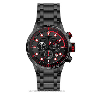 Montres de luxe pour hommes Calendrier minimaliste Montres <span class=keywords><strong>chrono</strong></span> sport date lumineuse et étanche en acier inoxydable U2698 - Product Image 2