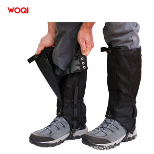 Polainas de senderismo WOQI negras, ajustables, impermeables, para cubrir botas de nieve, para hombres, actividades al aire libre, montañismo, caza - Product Image 4