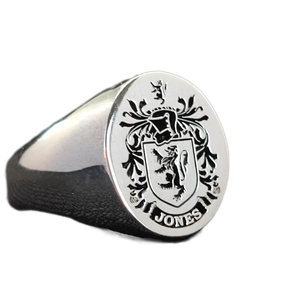 Anello con sigillo con <span class=keywords><strong>stemma</strong></span> quadrato 316l in acciaio inox Pvd 18k placcato oro gioielli famiglia <span class=keywords><strong>stemma</strong></span> anello personalizzato inciso araldica - Product Image 1