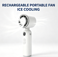 Ventilateur portable rechargeable avec refroidissement par glace, mini-ventilateur USB-C, logo personnalisé OEM ODM